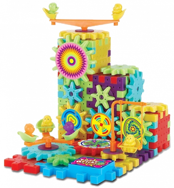 

Детский развивающий конструктор Funny Bricks на 81 деталь, Разные цвета