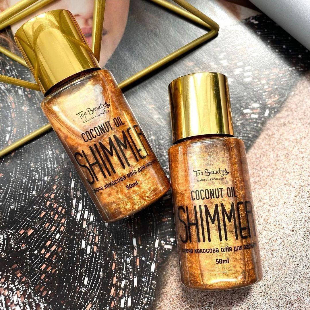 

Масло для загара с шиммером Coconut oil shimmer Top Beauty Gold 50 мл