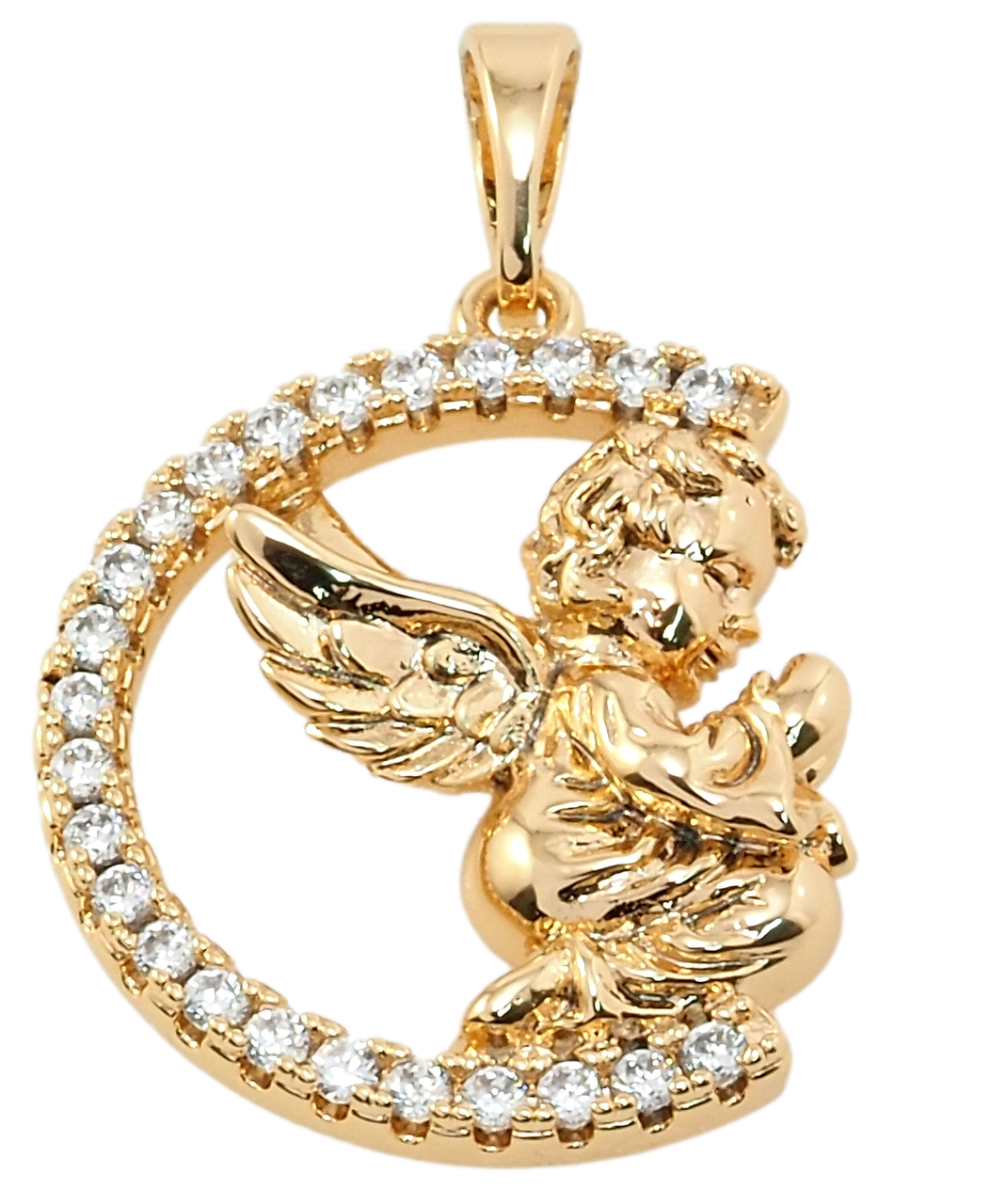 

Кулон Xuping Позолота 18K "Молящийся Ангелочек" для цепочки до 5мм