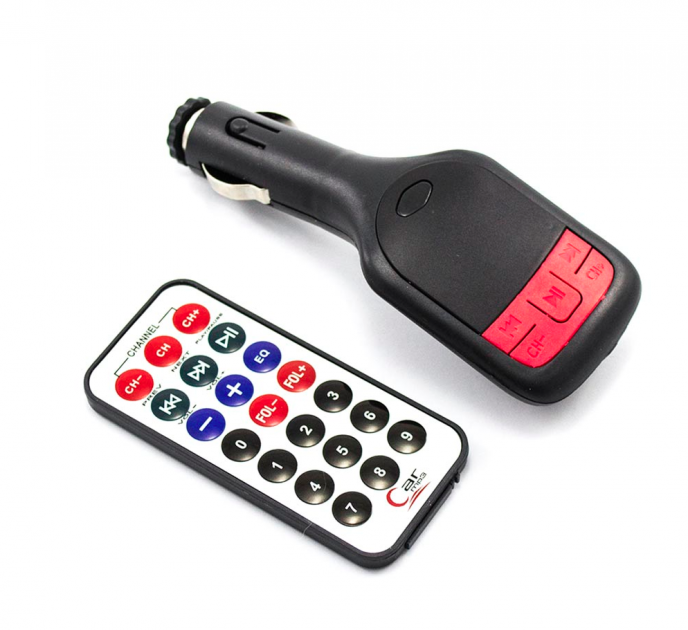 

Трансмиттер FM модулятор FM-02 (MP3,AUX, SD) Black