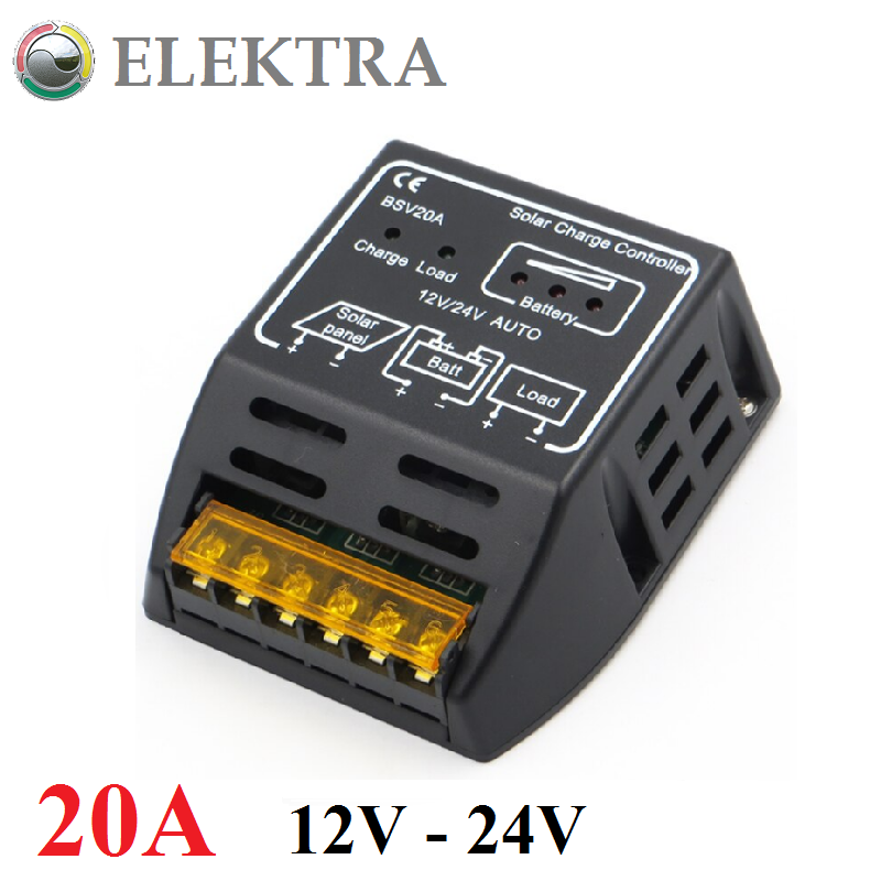 

Контроллер заряда 20А PWM BSV20А