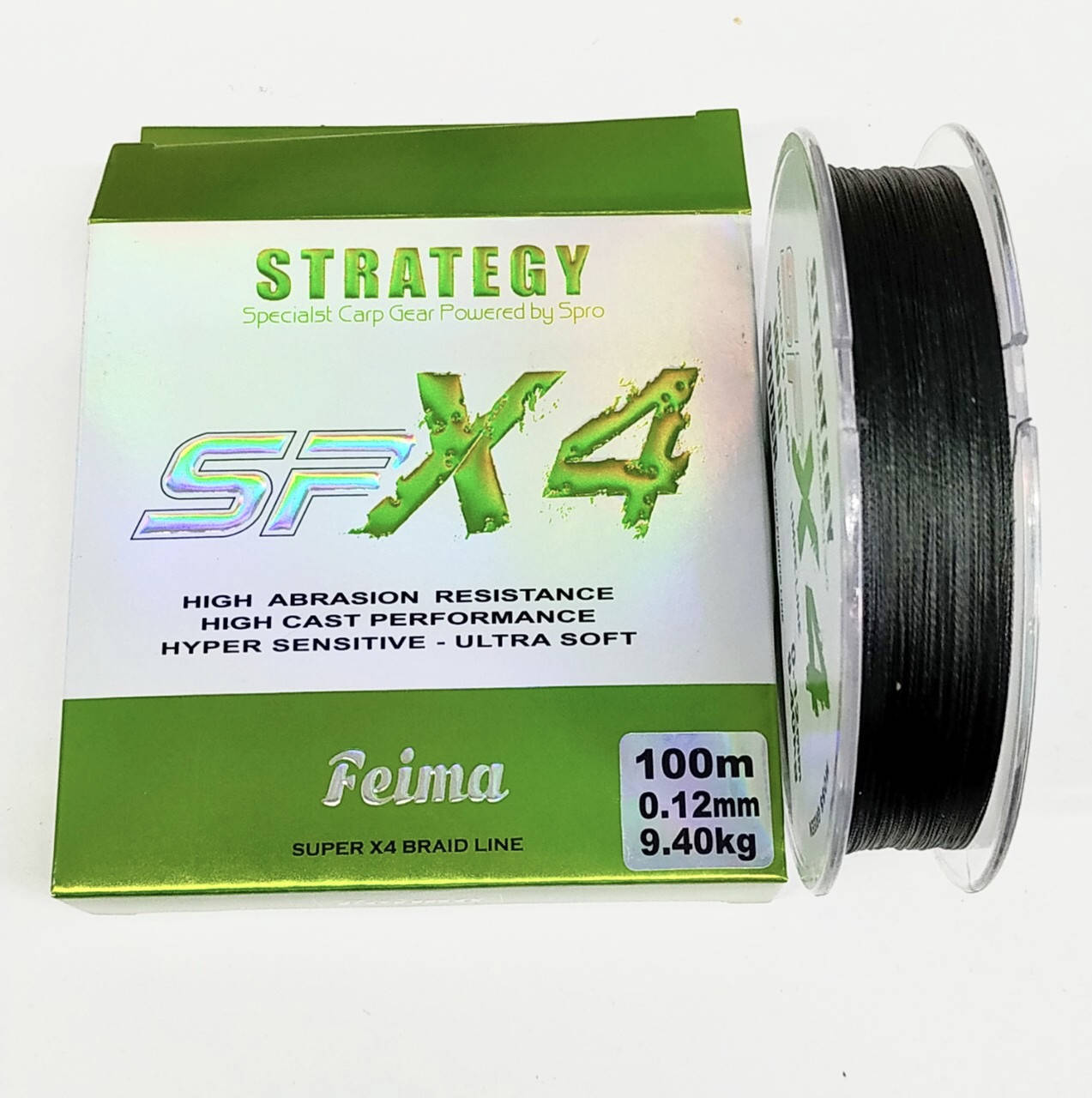 

Шнур Feima Strategy PEx4 100м 0.30 мм, Салатовый