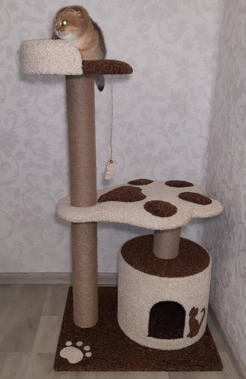 

Когтеточка дряпка для кошек и котов с домиком, лежанка