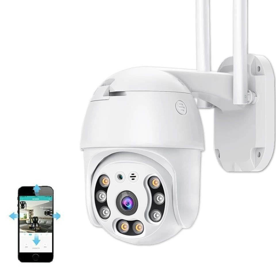 

Уличная поворотная IP WiFi Onvif камера Marviotek A6-500W 5 Мп. iCSee