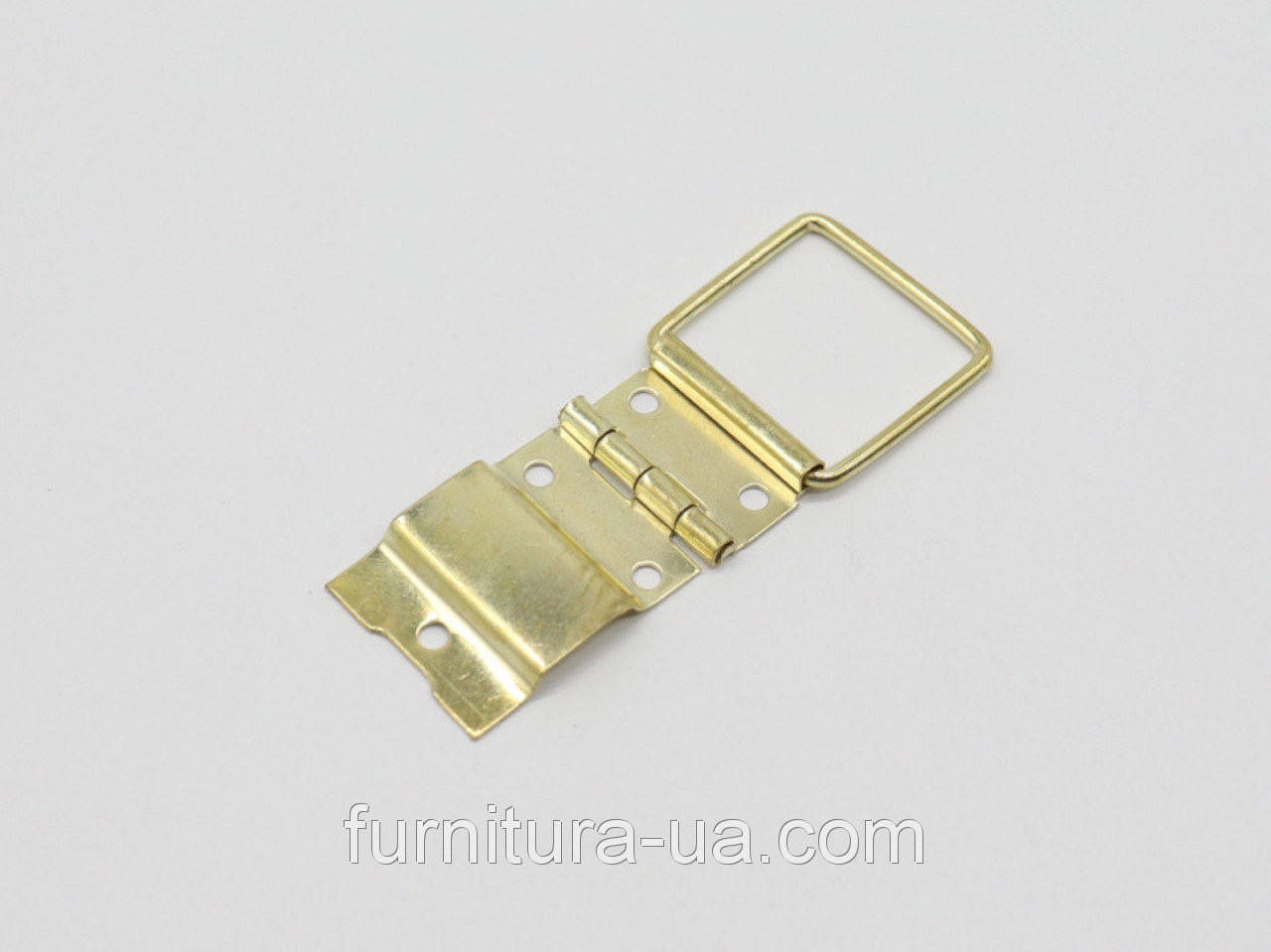 

Петля для чемоданов с фиксатором. Цвет "золото". 24х46мм, Золотистый