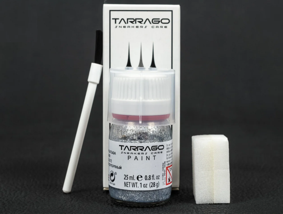 

Краска-глиттер для кроссовок Tarrago Sneakers Paint Glitter Серебрянная с блестками