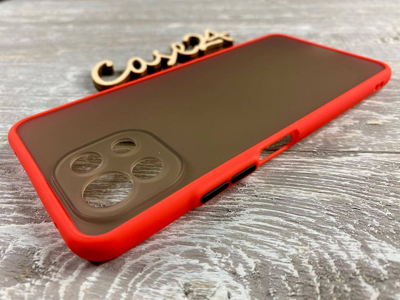 

TPU чехол накладка Matte Color Case (TPU) для Xiaomi Mi 11 Lite (6 цветов) красный