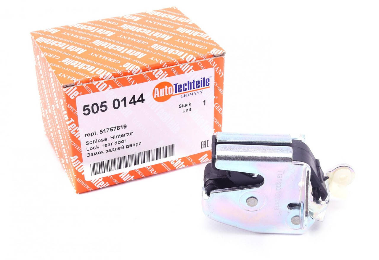 

Замок двери задней левой (сверху) Fiat Doblo 01- (5050144) AUTOTECHTEILE