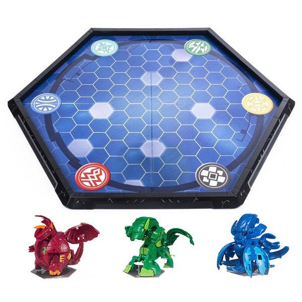 

Набор Бакуган Bakugan Арена, три героя, карточки