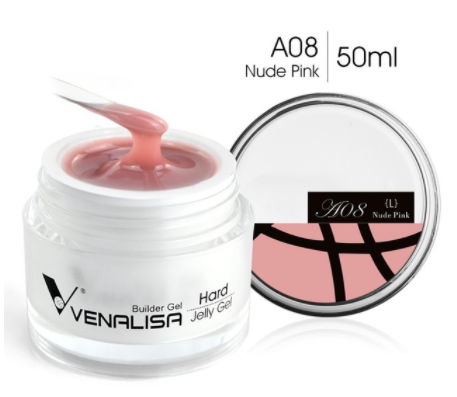 

Гель желе Venalisa №A08 Nude Pink, 50 мл, Розовый