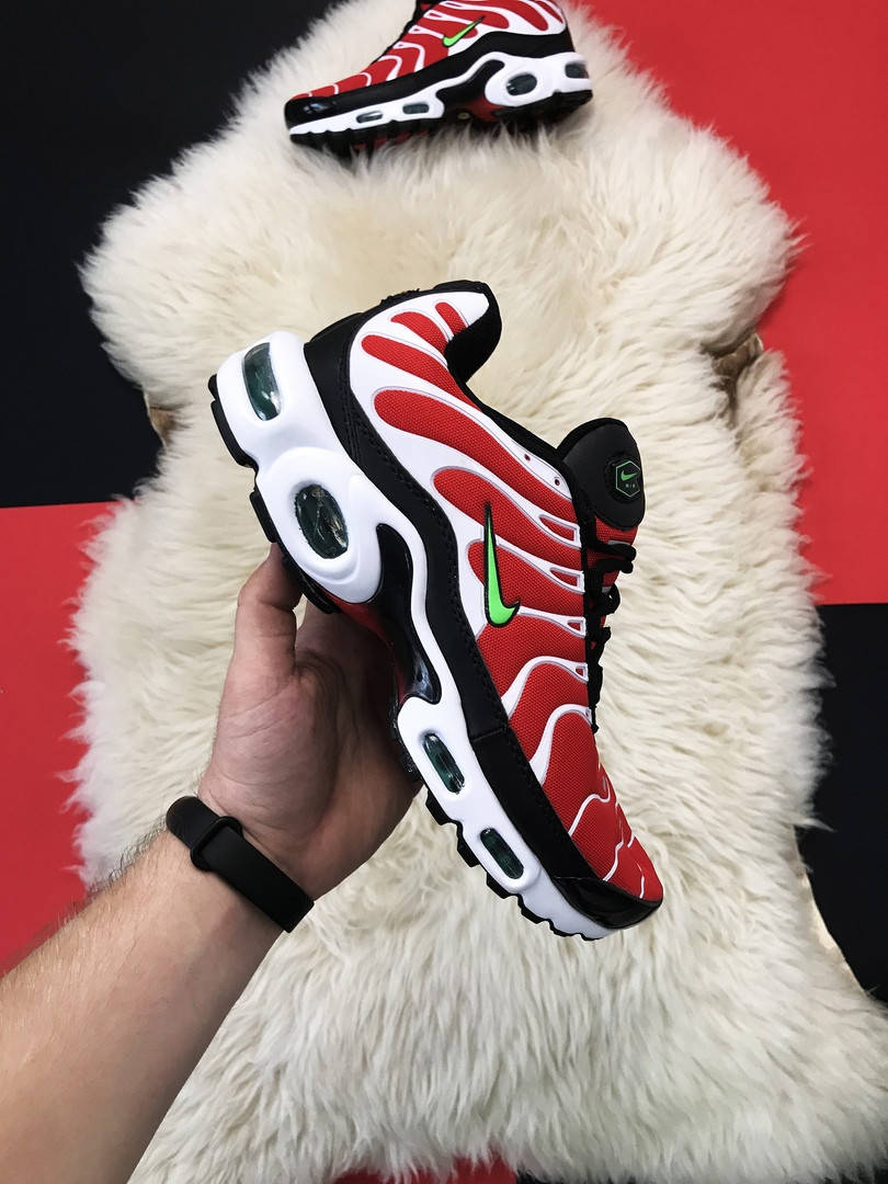 

Кросівки Nike Air Max TN Red White Green logo (Красный)