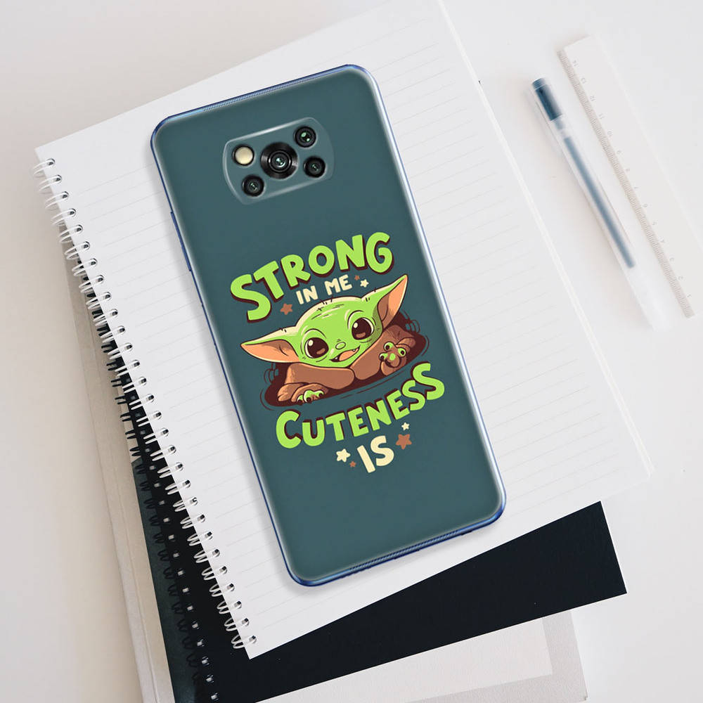 

Чехол Poco X3 Pro Strong in me Cuteness is, Прозрачный