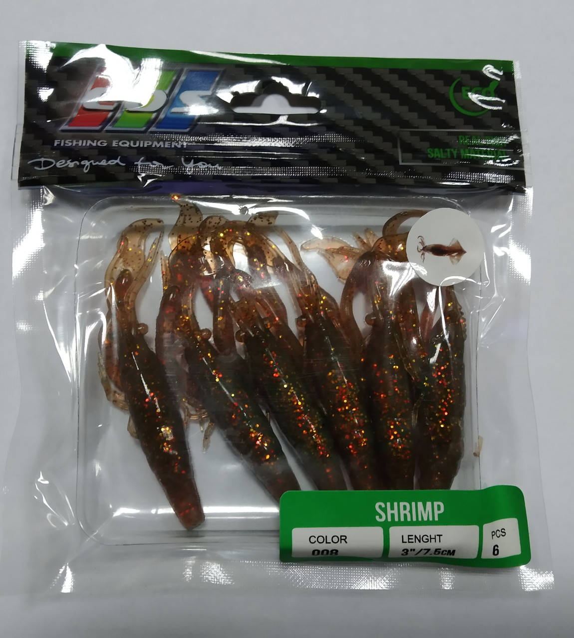 

Силиконовые приманки EOS shrimp 7,5см