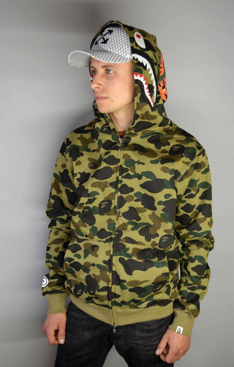 

Худи Bape Shark Camo толстовка бейп шарк камо