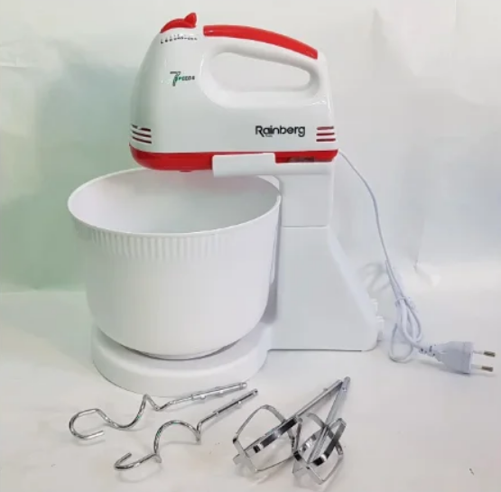 

Миксер Rainberg Германия ручной с чашей на стационарной подставке 500W