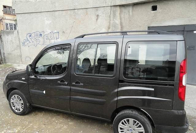

Fiat Doblo Рейлинги на крышу черные на стандартную базу RSA Рейлинги Фиат Добло II