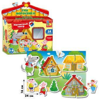 

Магнитный театр "Три поросенка" / Магнітний театр "Три поросяти" Vladi Toys VT3206-11