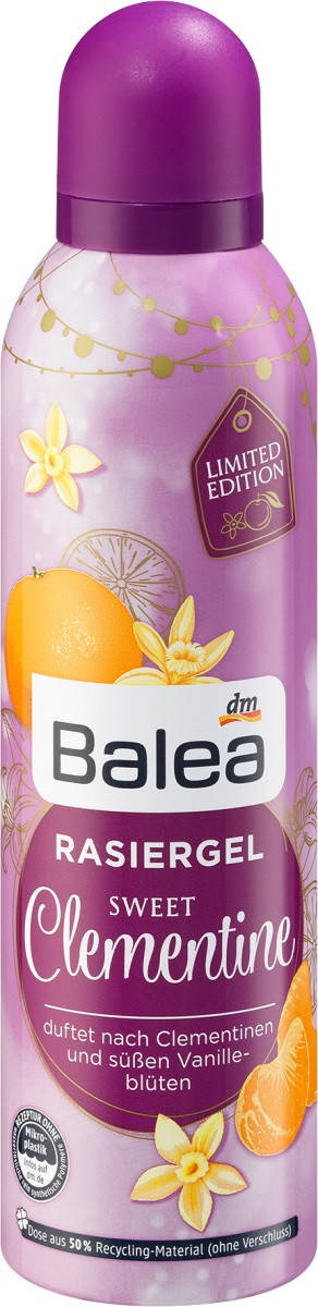 

Balea Rasiergel Sweet Clementine Женский Гель для бритья с ароматом мандаринов и цветов ванили 200 мл