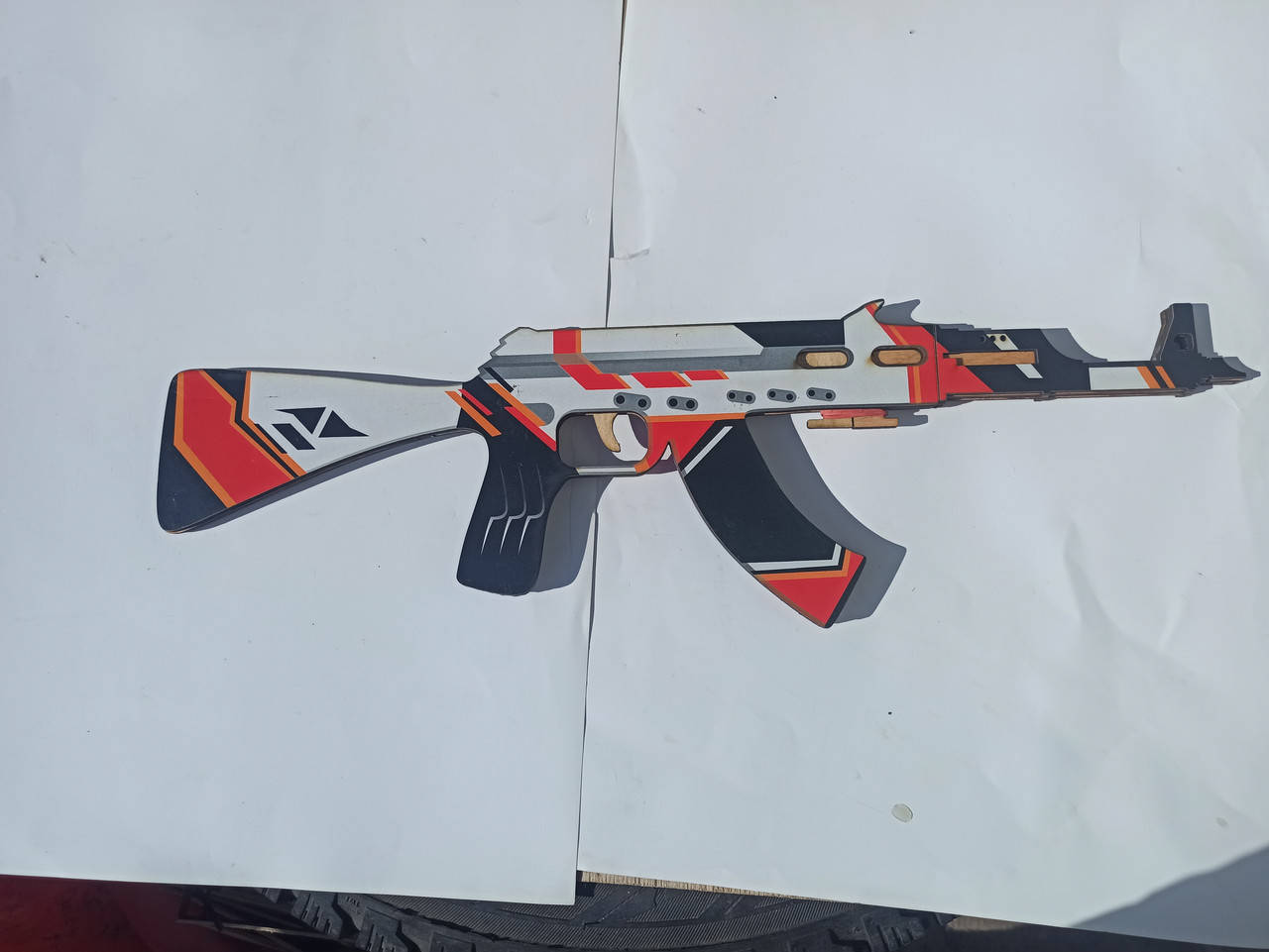 

Автомат резинкострел. АК-47 Counter-Strike
