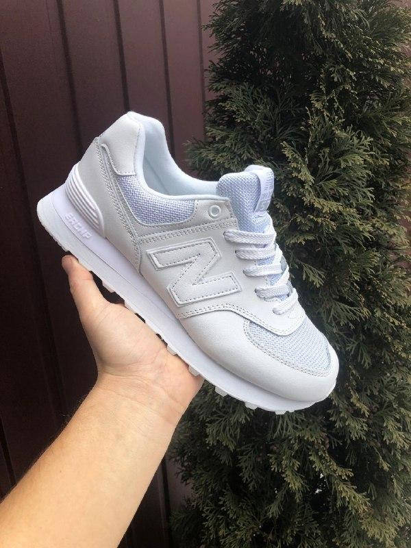 

Женские белые кроссовки New Balance 574, демисезонные модные женские кроссовки Нью Баланс 574, Белый