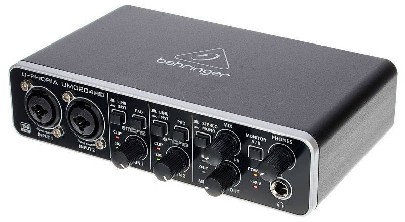 

Аудиоинтерфейс / звуковая карта Behringer U-Phoria UMC204HD