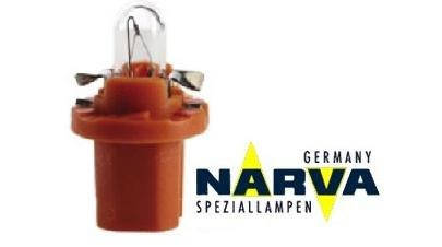 

Лампа с патроном 12V 1W цоколь- BX8,5d щиток приборов NARVA 17019