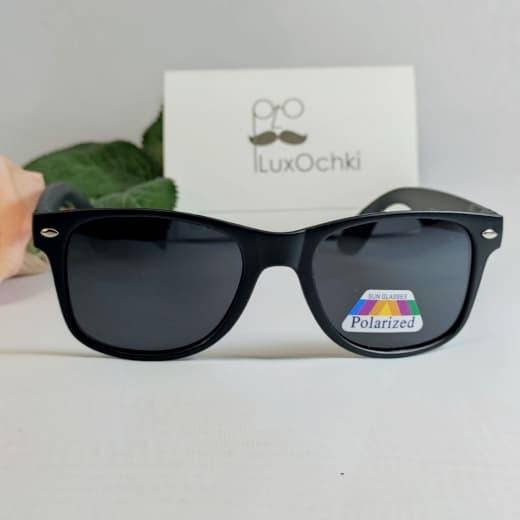 

Детские солнцезащитные поляризованные очки до 9-ти лет под Ray Ban Wayfarer, Черный
