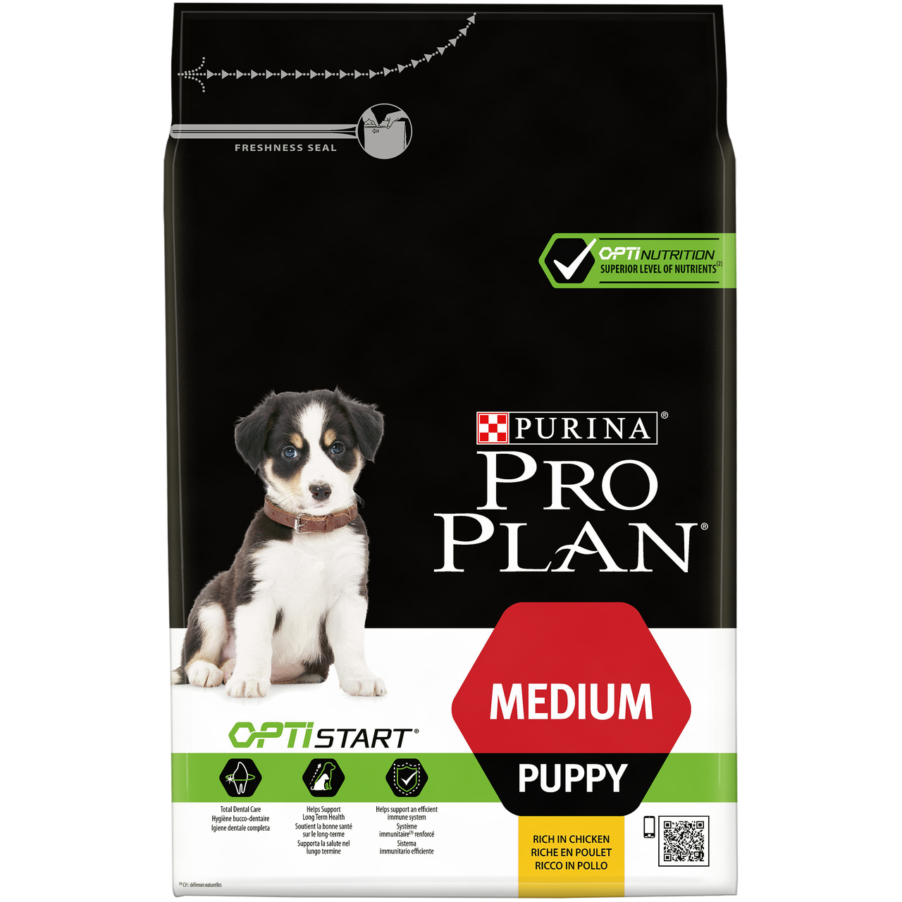 

Purina Pro Plan Puppy Medium Optistart 3кг- для щенков средних пород с курицей