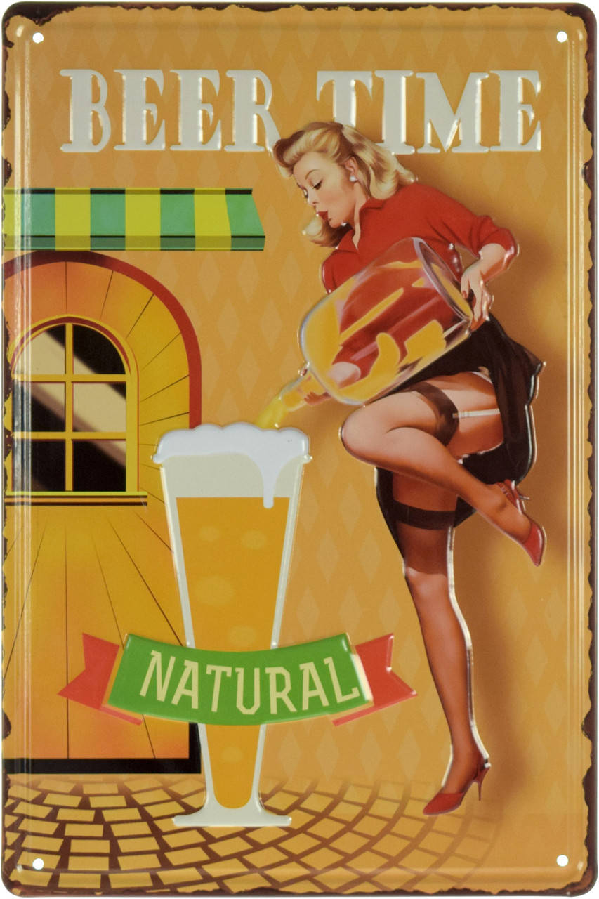 

Металлическая табличка "Время Пива (Натуральное) / Beer Time (Natural)" (ms-001829)