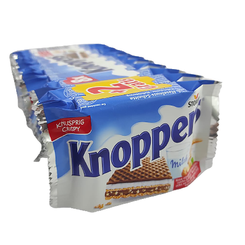 

Вафлі Кноперс з горіховим кремом Knoppers 10*25g 24пач/ящ (Код : 00-00004978)