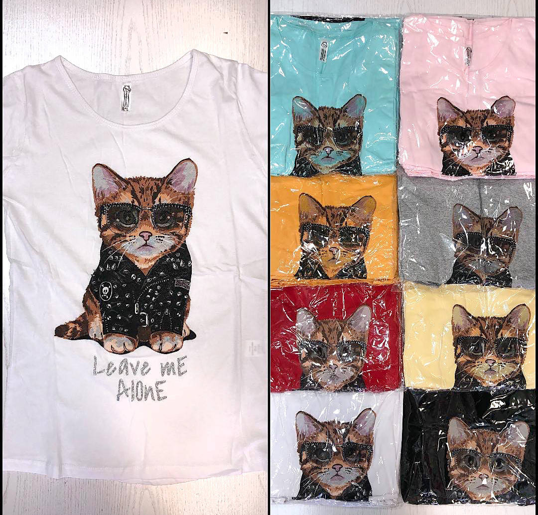 

Красивая футболка с котенком 42-46 (в расцветках)