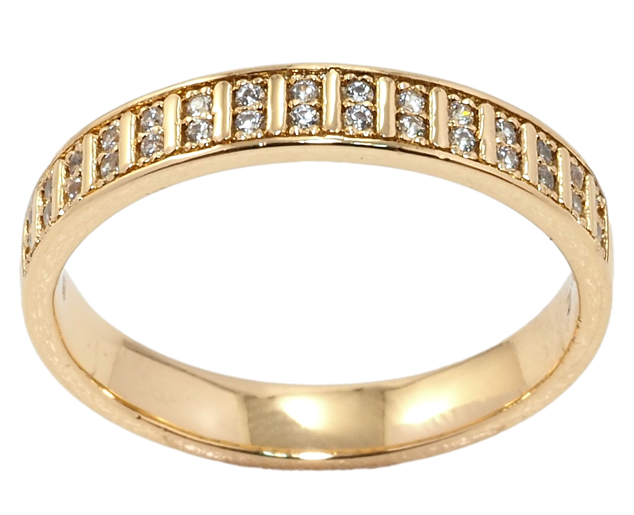 

Кольцо Xuping Позолота 18K "Дорожка циркония" р.19