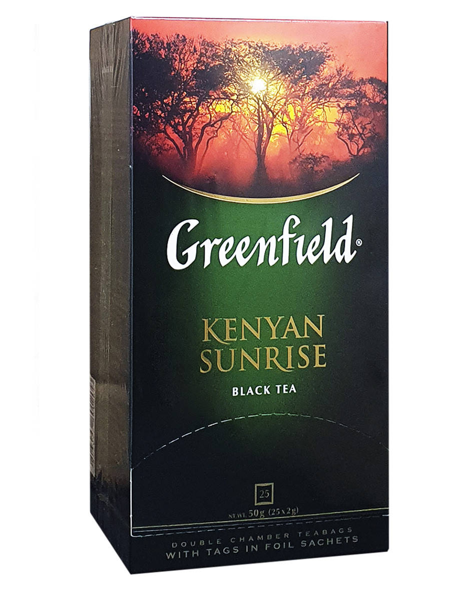 

Чай черний в пакетиках Greenfield Kenyan Sunrise 25 шт х 2 г (708)