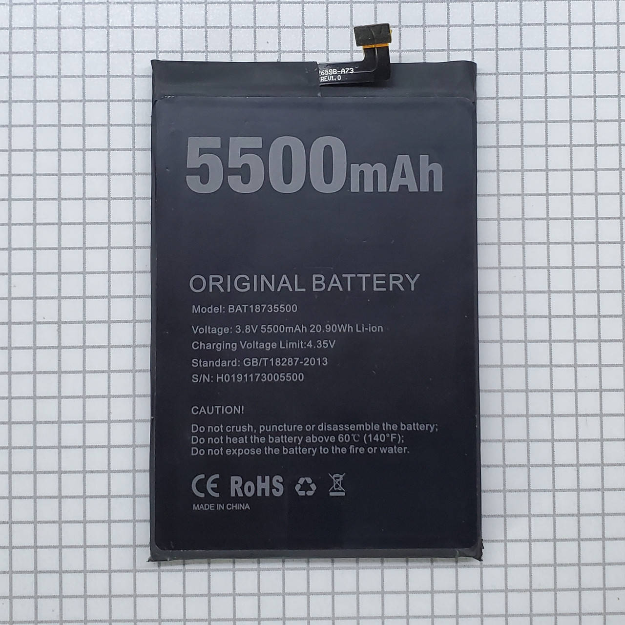 

Аккумулятор Doogee BL5500 Lite / BAT18735500 для телефона оригинал с разборки