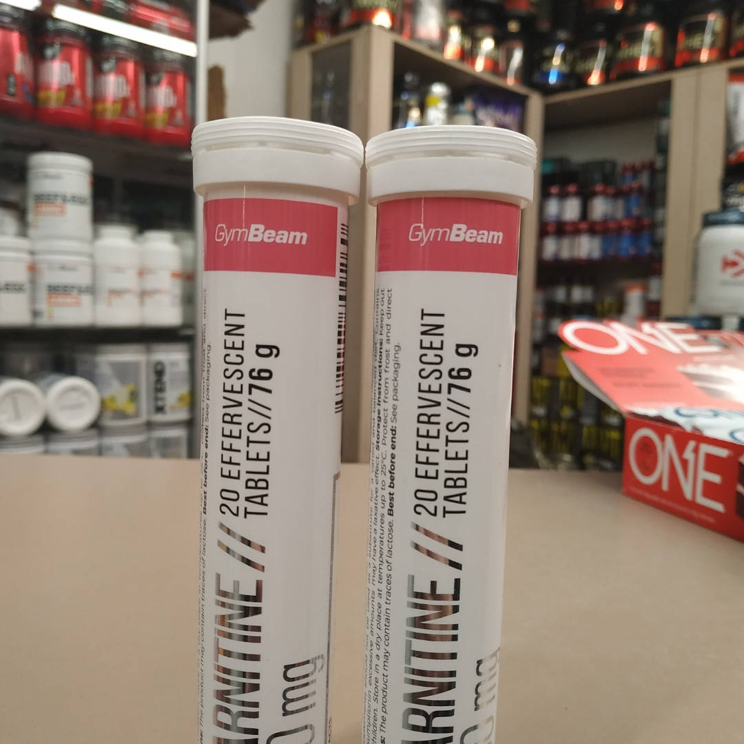 

GymBeam L-Carnitine 1000мг 20 effervescent tablets карнитин в шипучих таблеках шипучках