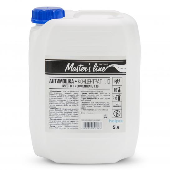 

Антимошка концентрат 1:10 MASTER*S LINE Insect off concentrate 5л 203404