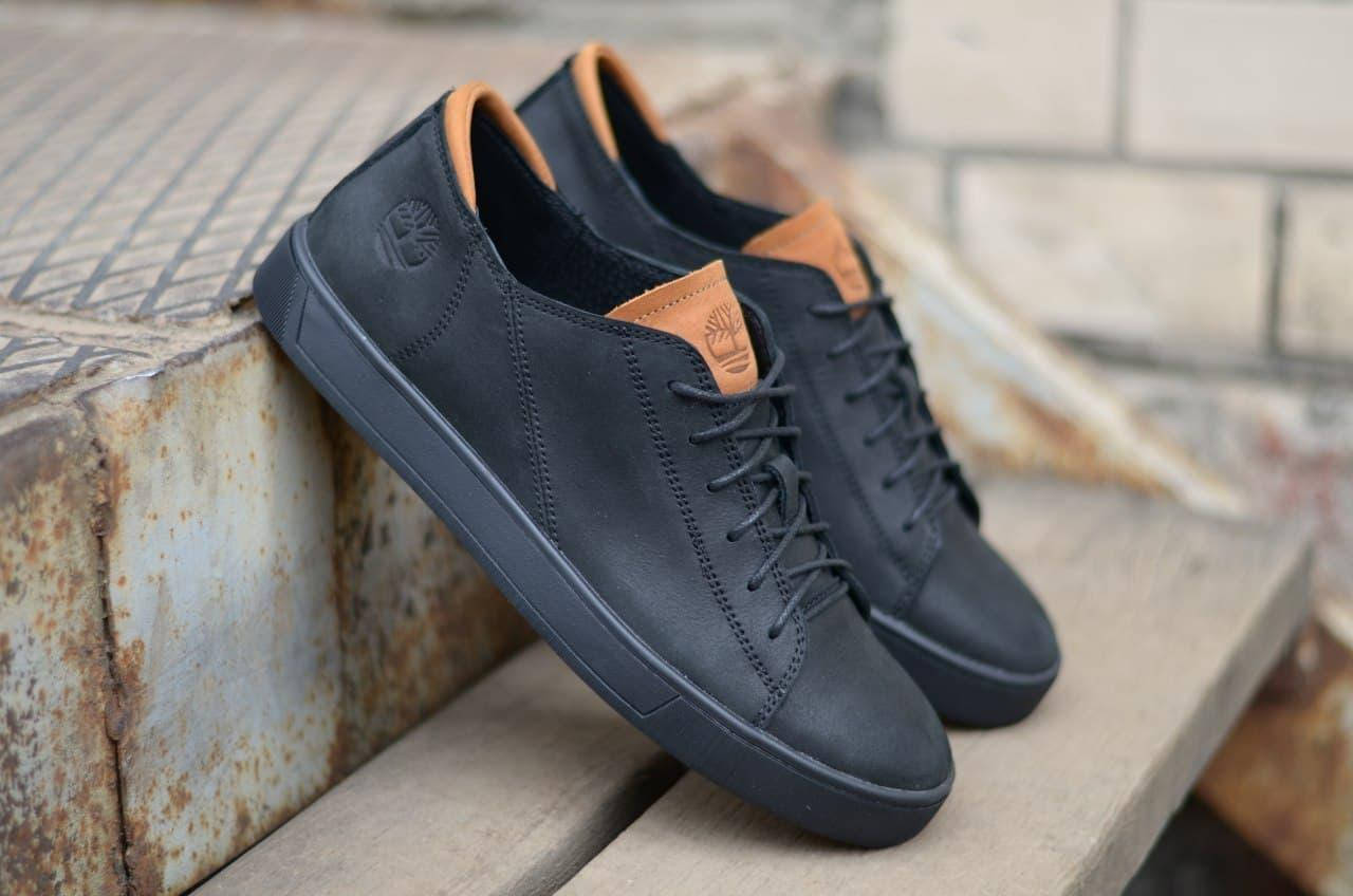 

Мужские кожанные кеды Timberland, натуральная кожа, Польша 41, Черный
