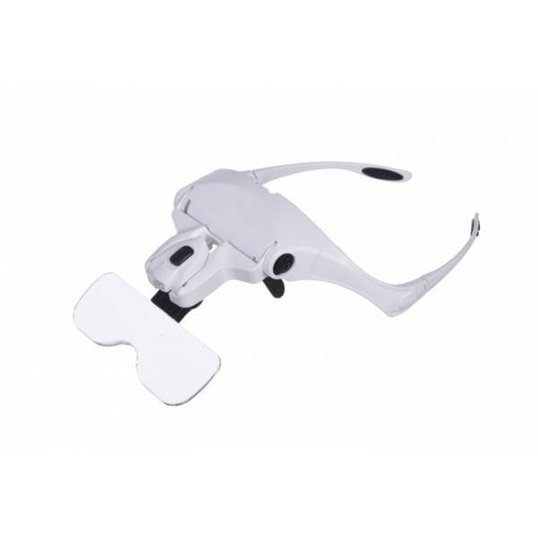 

Очки бинокулярные Magnifier 9892B2 c Led подсветкой ( x1, x1.5, x2, x2.5, x3.5), Белый