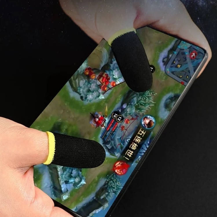 

Напальчники игровые для смартфона FlyTouch черный с желтый