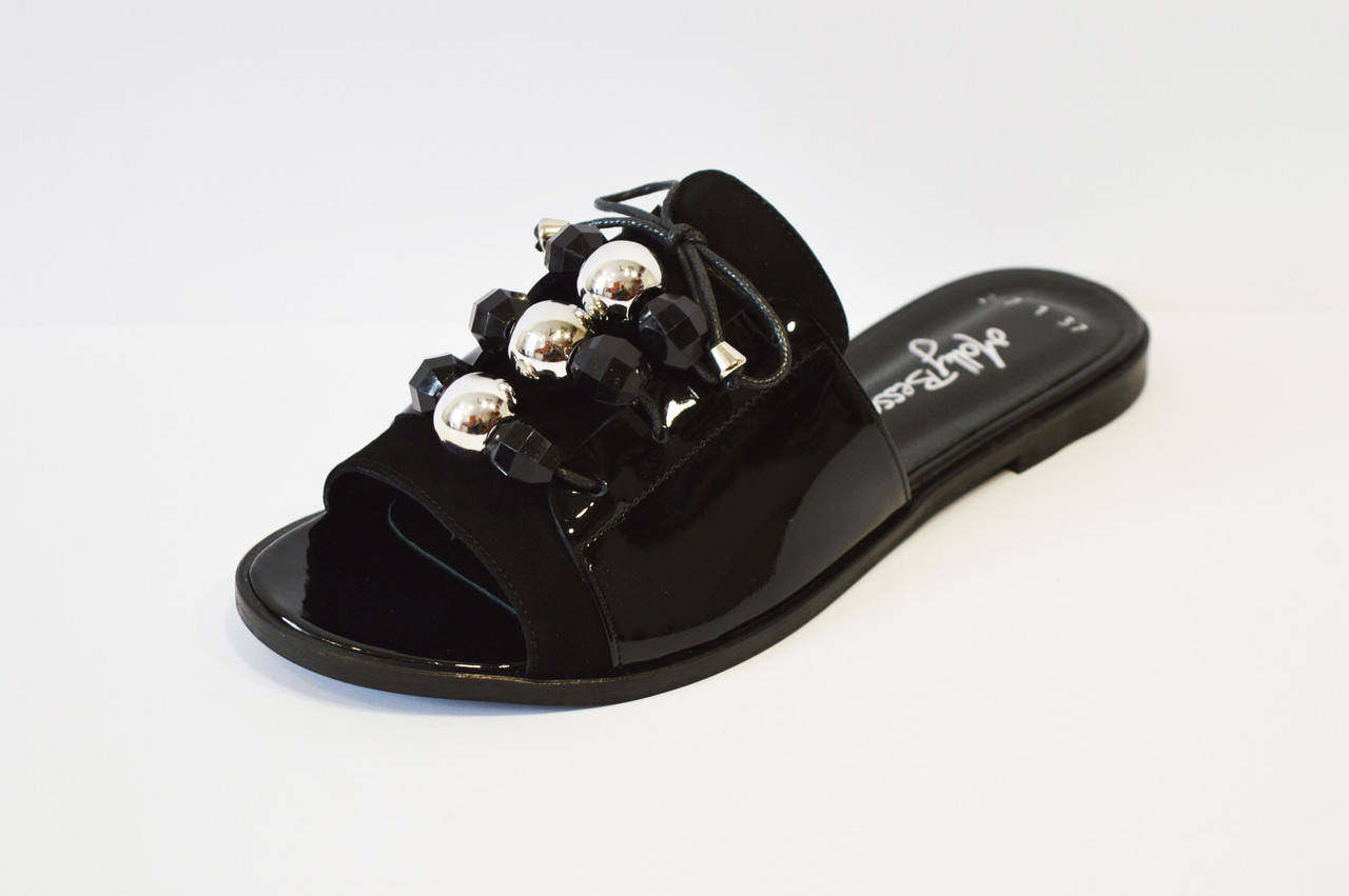 

Шлепанцы лакированные замшевые Molly Bessa 39 р 25 см