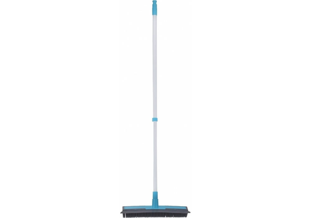 

Щітка для підлоги з гумовим ворсом та штовхачем води, OPTIMA CLEANING, блакитна