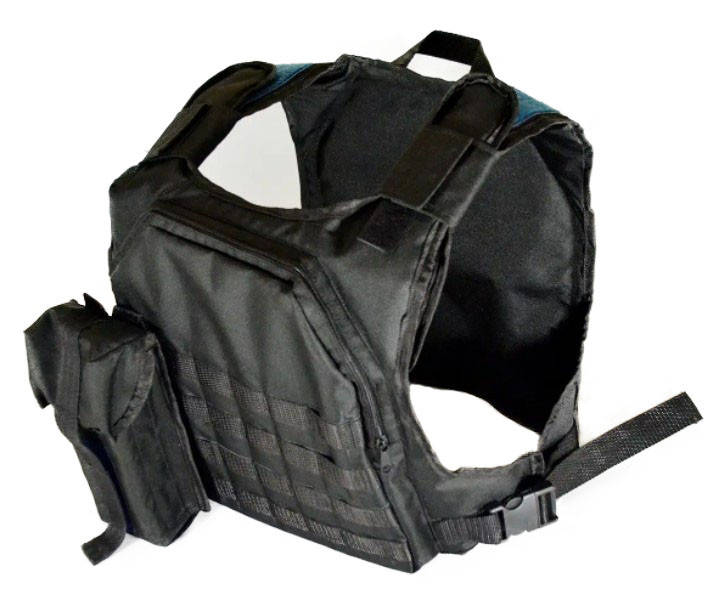 

Плитоноска с системой фиксации Молли, разгрузка под плиты 25х30см, плитоноска черная, Черный