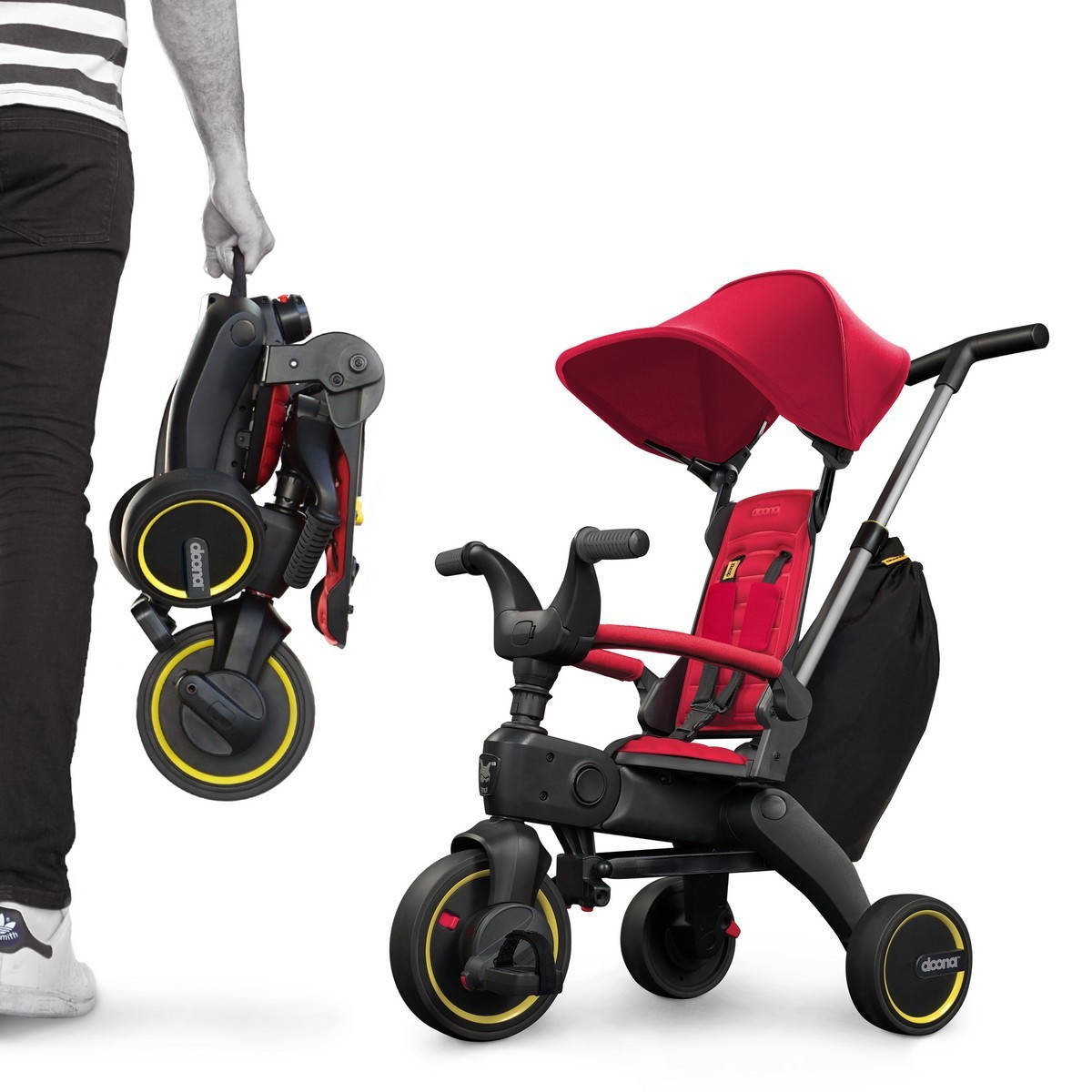 

Складной трехколесный велосипед 5 в 1 Doona Liki Trike S3 Flame Red, Красный