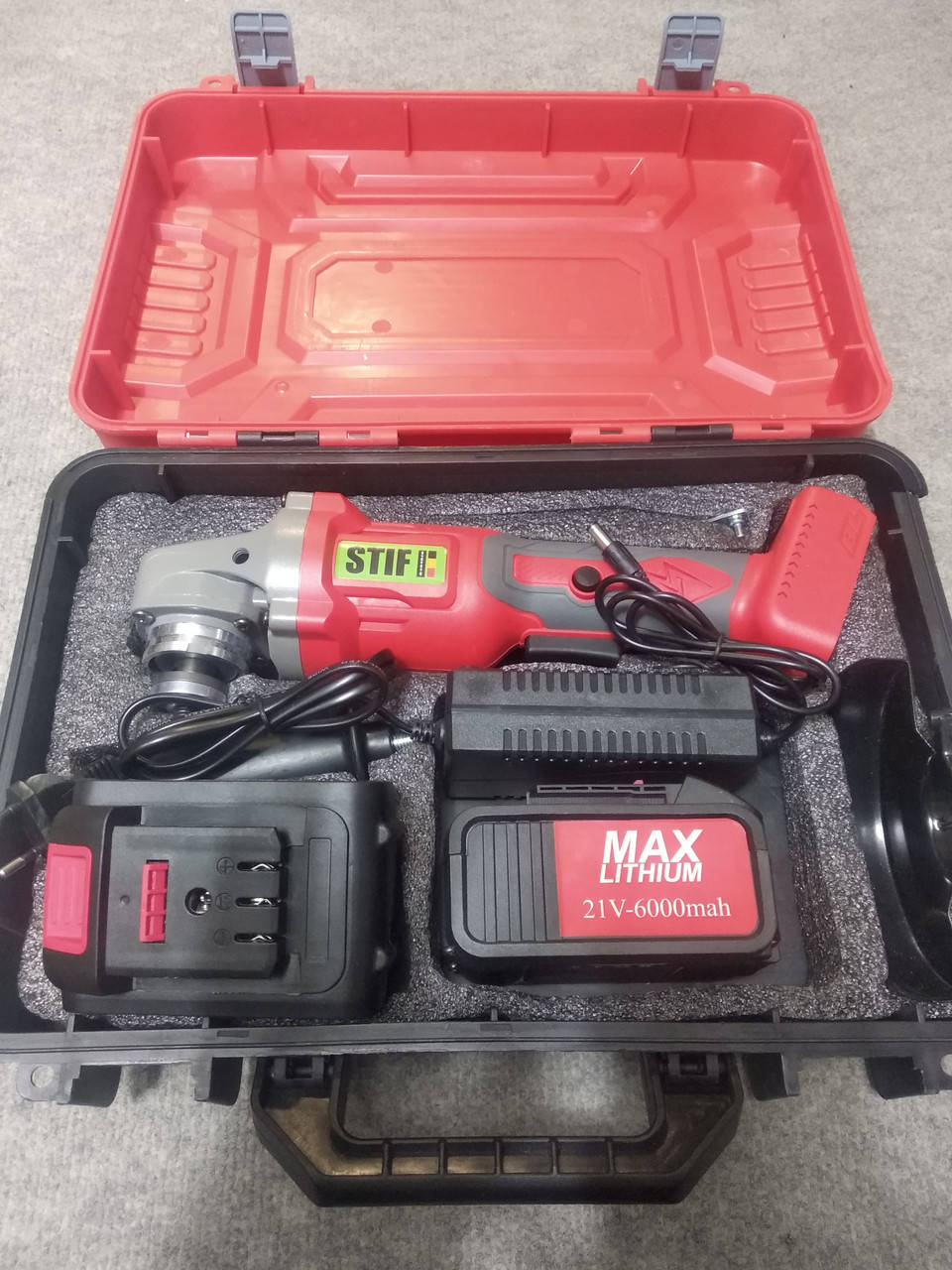 

Аккумуляторная болгарка stif, диаметр 100mm