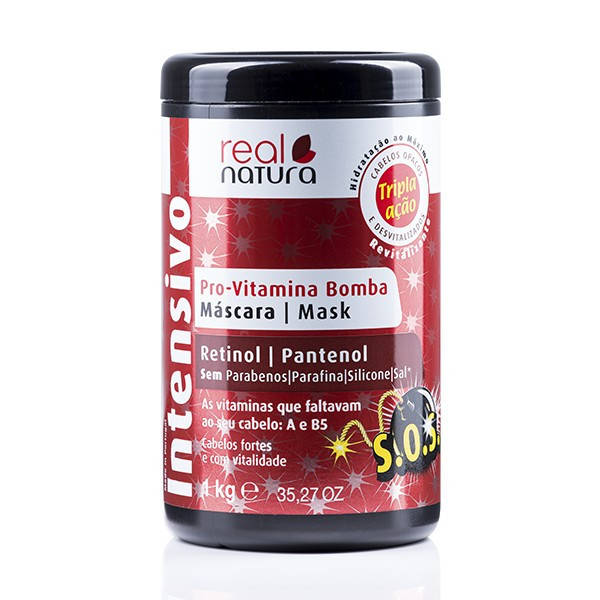 

Маска Real Natura Pro-Vitamina Bomba для интенсивного увлажнения волос 1kg