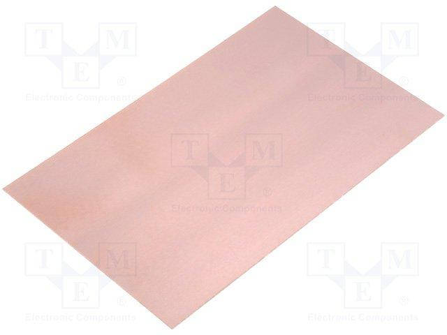 

LAM100X160ED1 Laminate; FR4; 1mm; L:160mm; W:100mm; Coating: copper; double sided