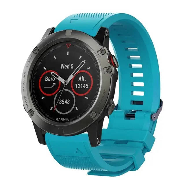 

Ремешок для Garmin Fenix 3, 5X, Гармин Феникс (QuickFit бирюзовый)