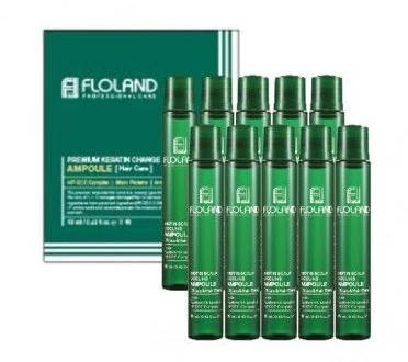 

Филлеры для волос с биотином Floland Biotin Scalp Cooling Ampoule Коробка 10х13 мл