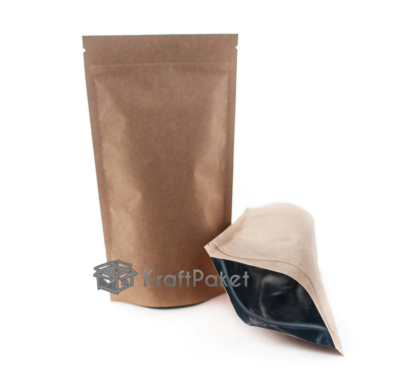 

Дой-пак 210*380 Zip-замок крафт металл 1 кг, Кофе с молоком