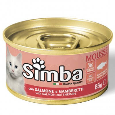 

MONGE Монж SIMBA СИМБА Cat Wet Влажный корм для кошек с лососем и креветками, 85 г